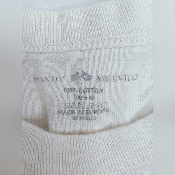 Brandy Melville Butterfly & Fairy Graphic Cream Short Sleeve Tee Top OS - Picture 4 of 6